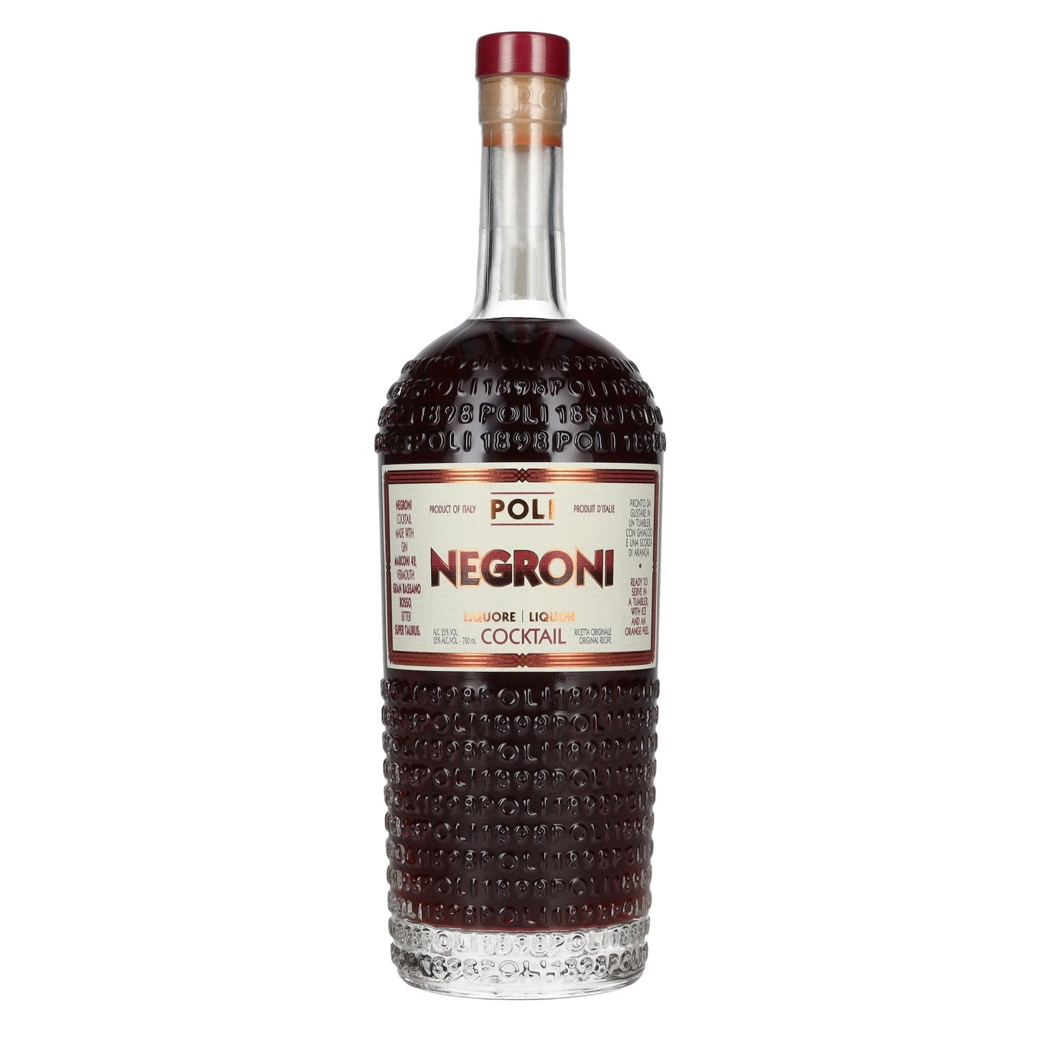 Poli Negroni cocktail drank 25% Vol. 0,7l