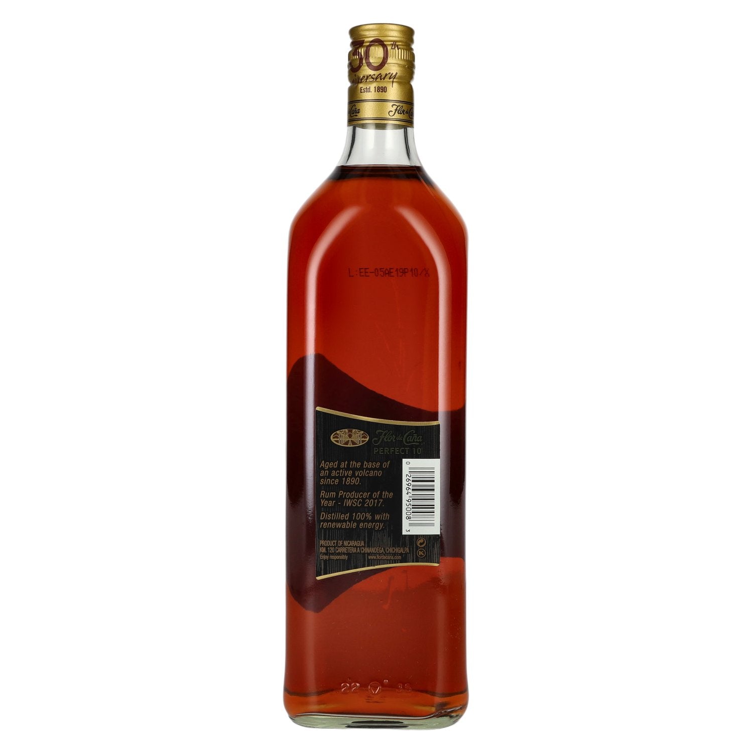 Flor de Caña PERFECT 10, gerijpt in bourbonvaten, 40% vol., 1 l