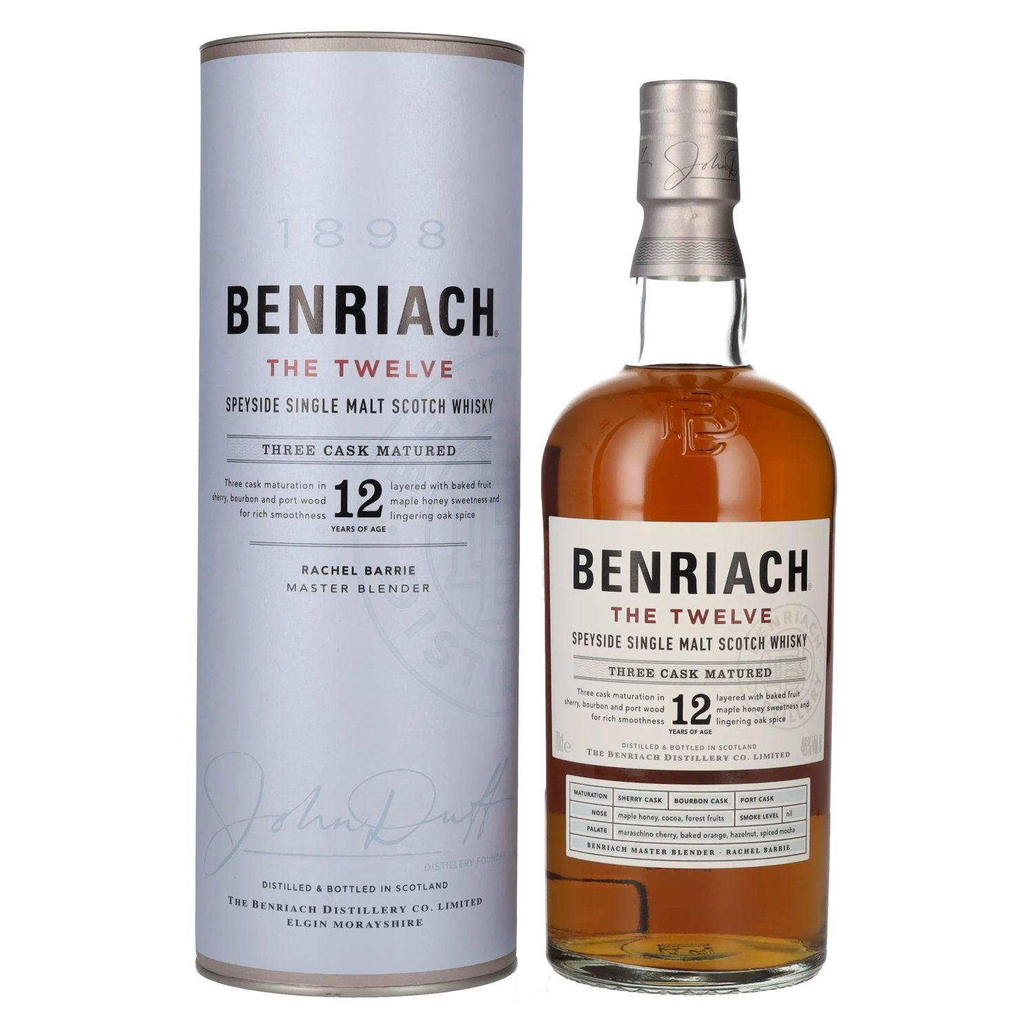 Benriach THE TWELVE Single Malt Three Cask Gerijpt 46% Vol. 0,7l in geschenkverpakking