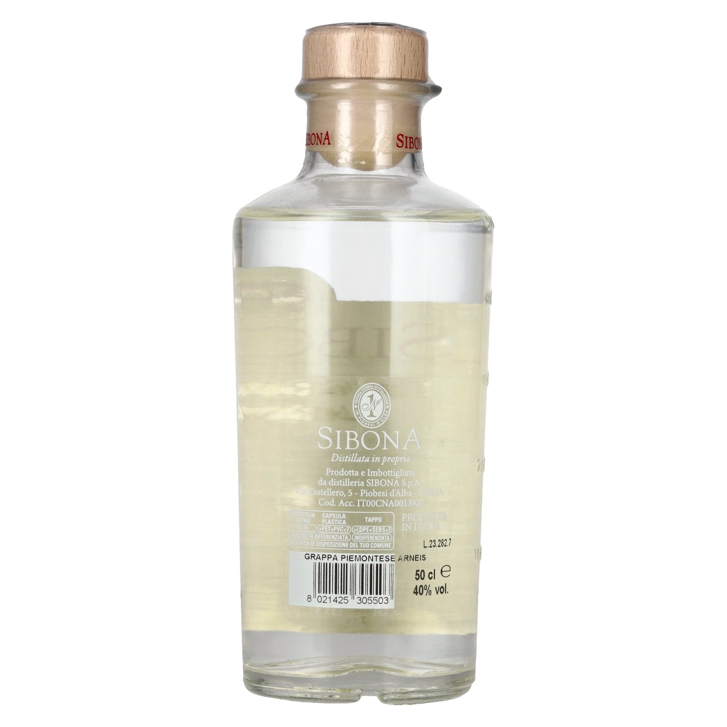 Sibona La Grappa di ARNEIS 40% Vol. 0,5l