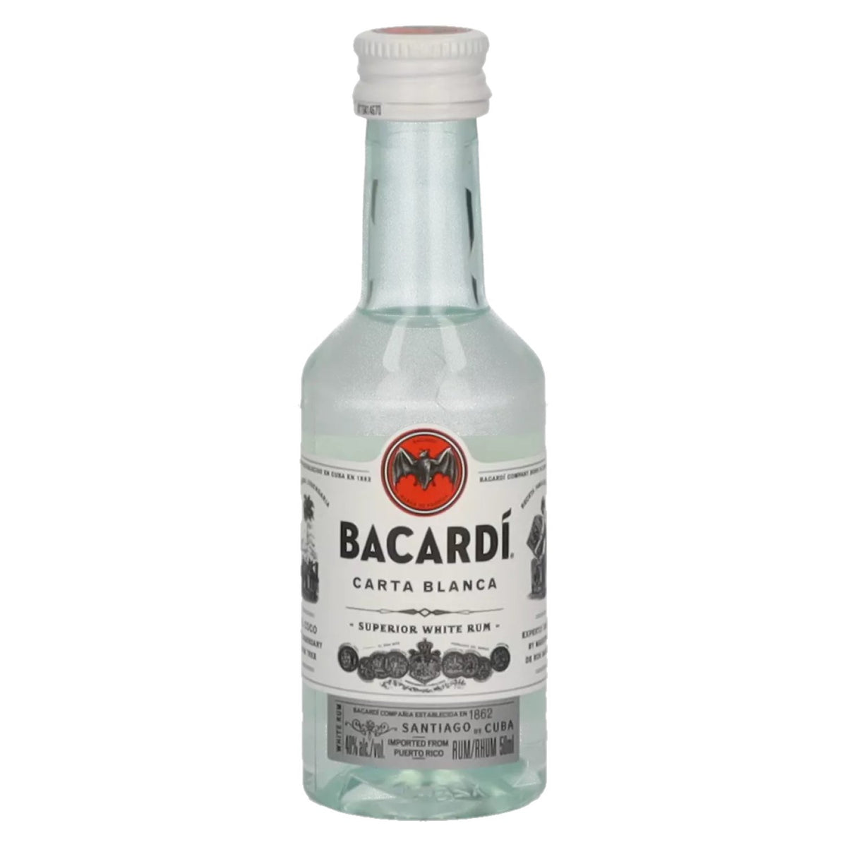 Bacardi Ron Carta Blanca Superior 40% vol. 0,05 l PET