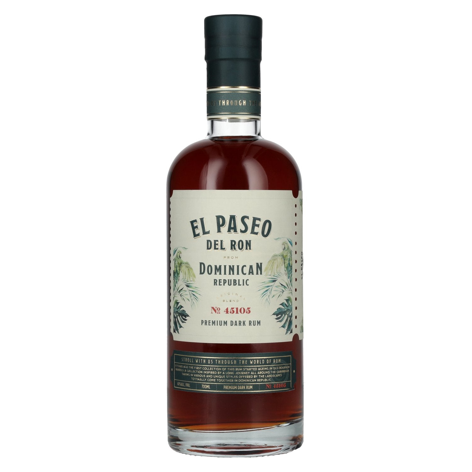 El Paseo del Ron Premium Donkere Rum Nr. 45105 40% Vol. 0,7l