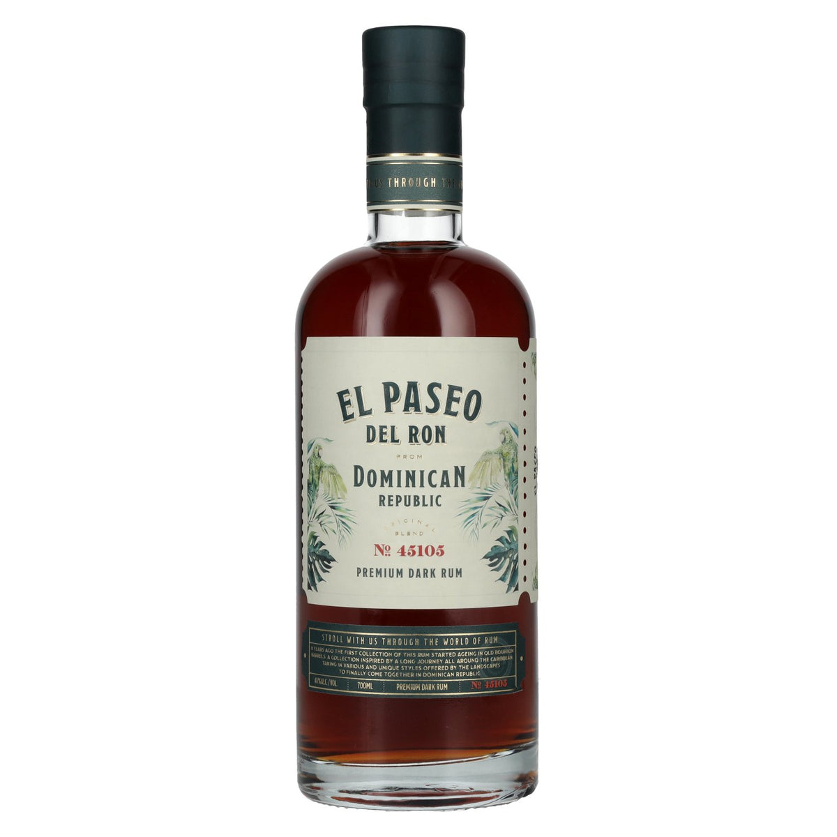 El Paseo del Ron Premium Dark Rum No. 45105 40% vol. 0.7 l