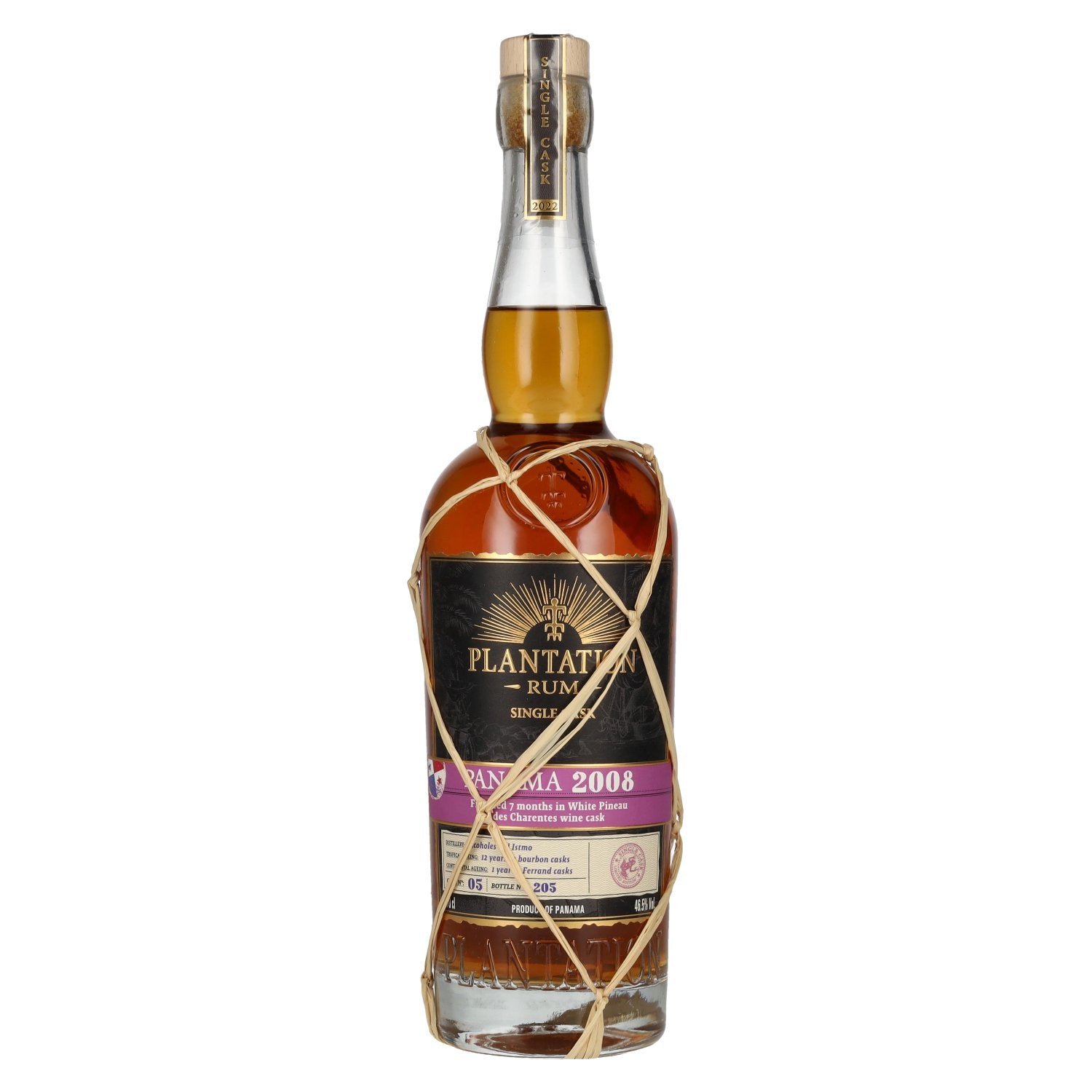 Plantation Rum PANAMA Single Cask White Pineau des Charentes Finish 46,5% Vol. 0,7l