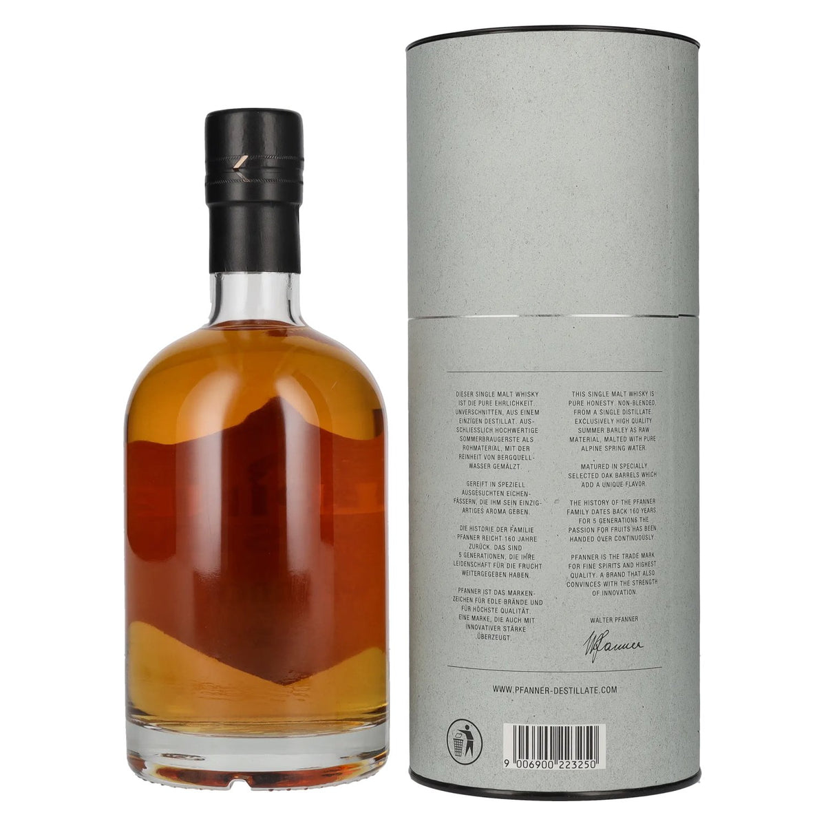 Pfanner Alpine Single Malt Whisky 43% ABV, 0.7 litres, in a gift box