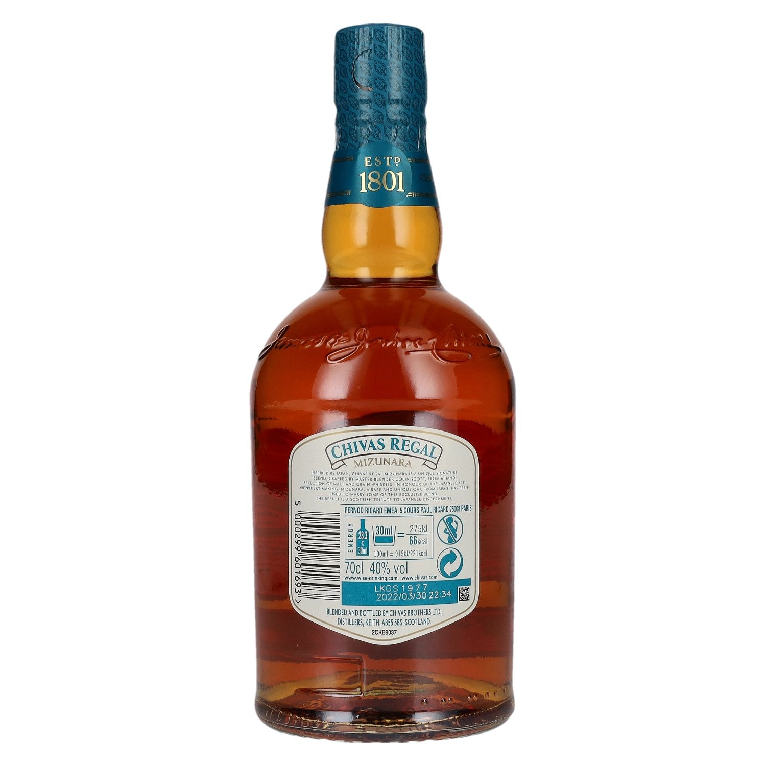 Chivas Regal MIZUNARA Blended Scotch Whisky 40% Vol. 0,7l