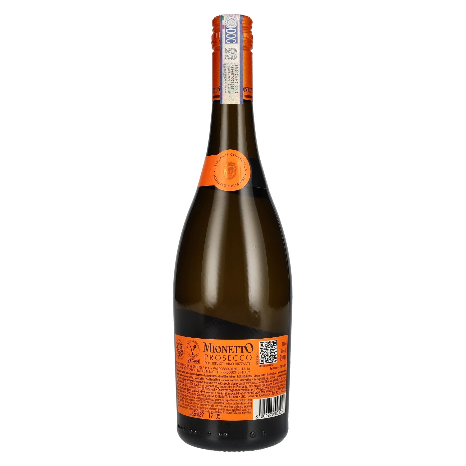 Mionetto Prosecco Vino Frizzante Treviso DOC 11% Vol. 0,75l