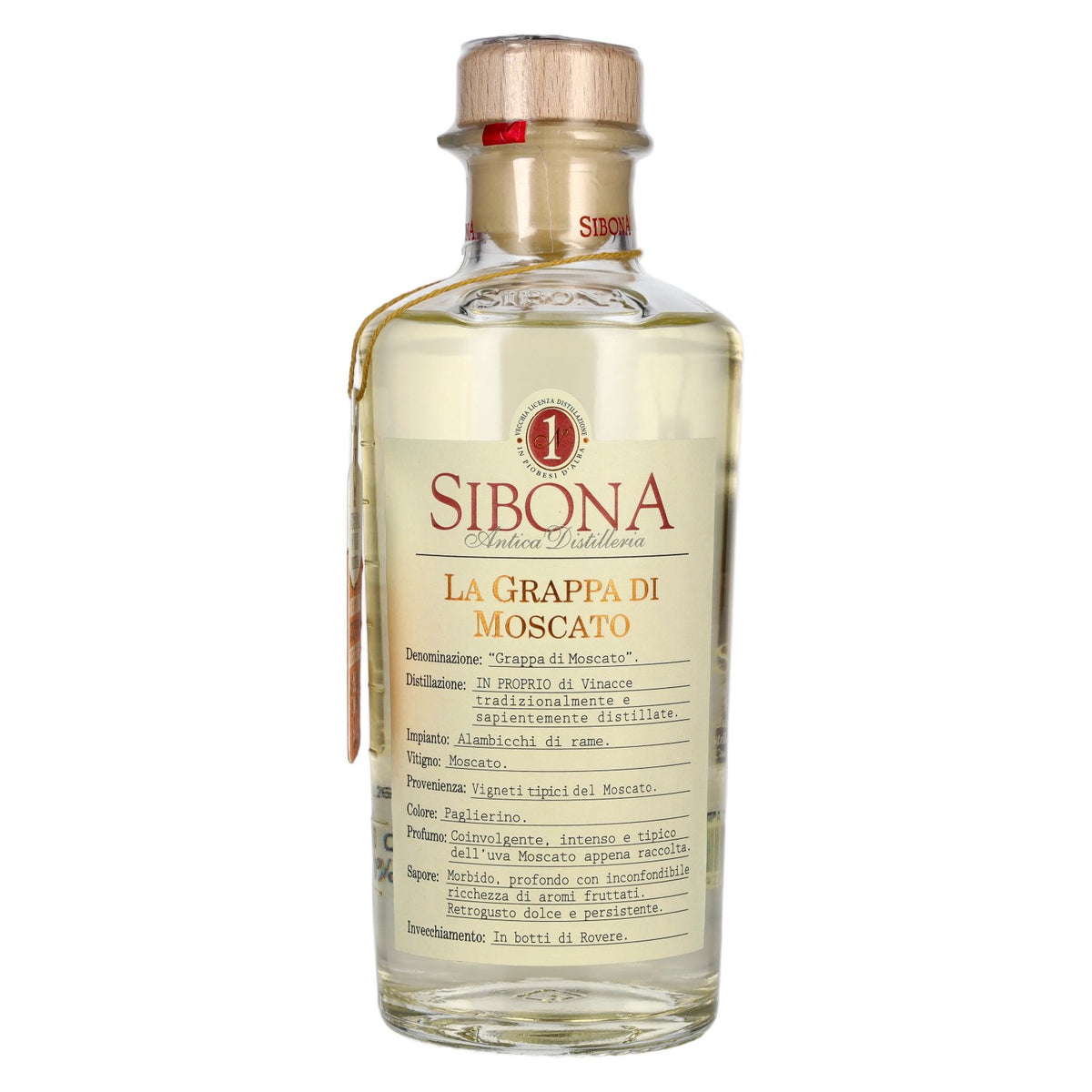 Sibona La Grappa di MOSCATO 40 % vol. 0,5 l