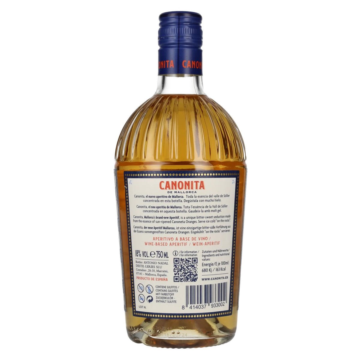 Canonita de Mallorca Aperitivo de Naranjas 18% Vol. 0,75l