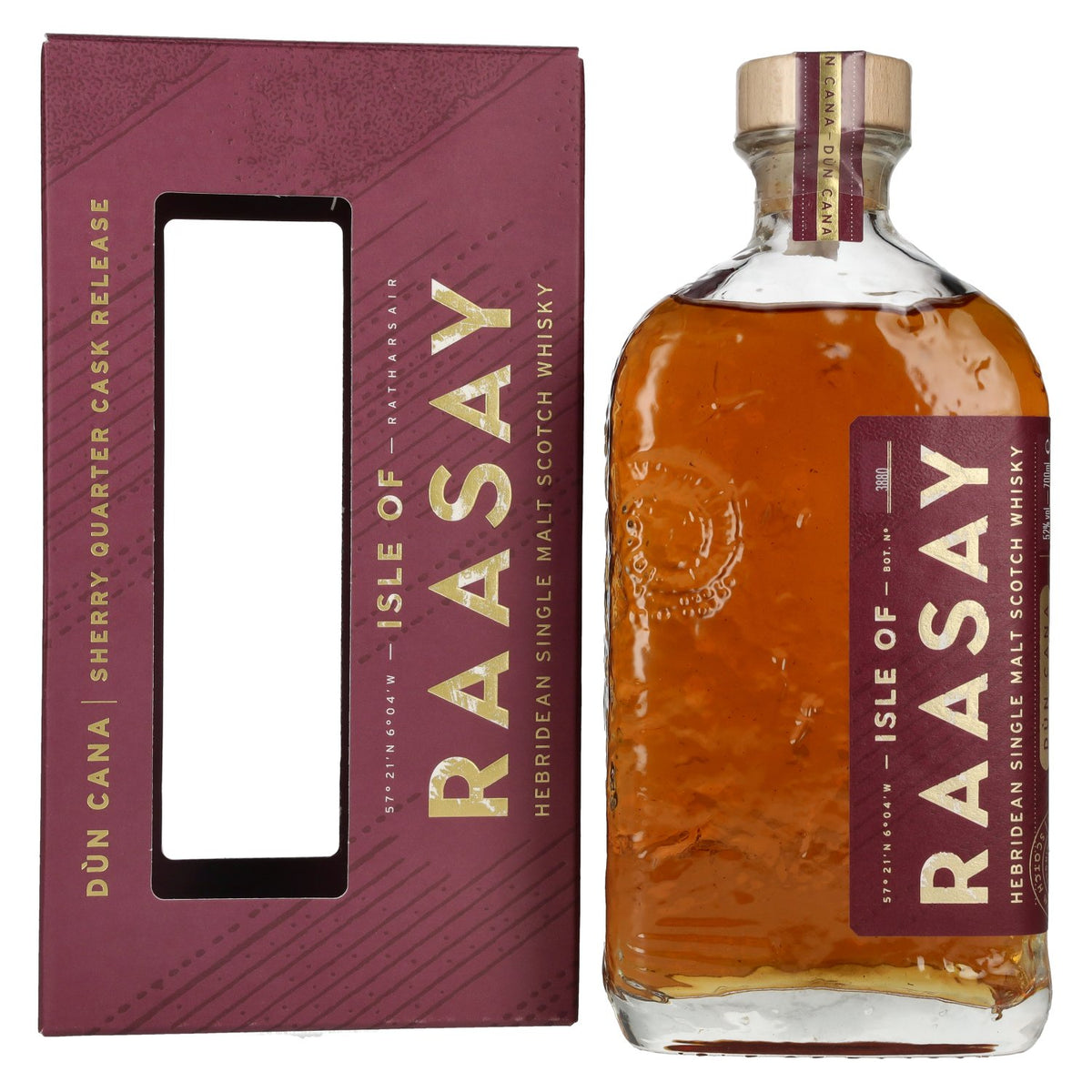 Isle of Raasay Dùn Cana Sherry Quarter Cask, 52 % vol., 0,7 l, dans un coffret cadeau