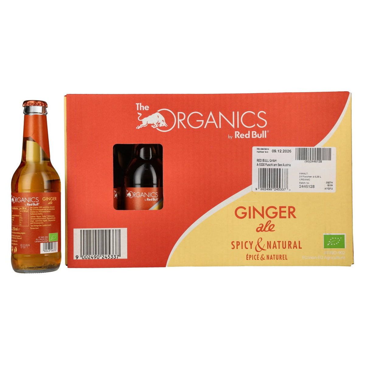 Red Bull Organics by Red Bull GINGER ale 24x0,25l