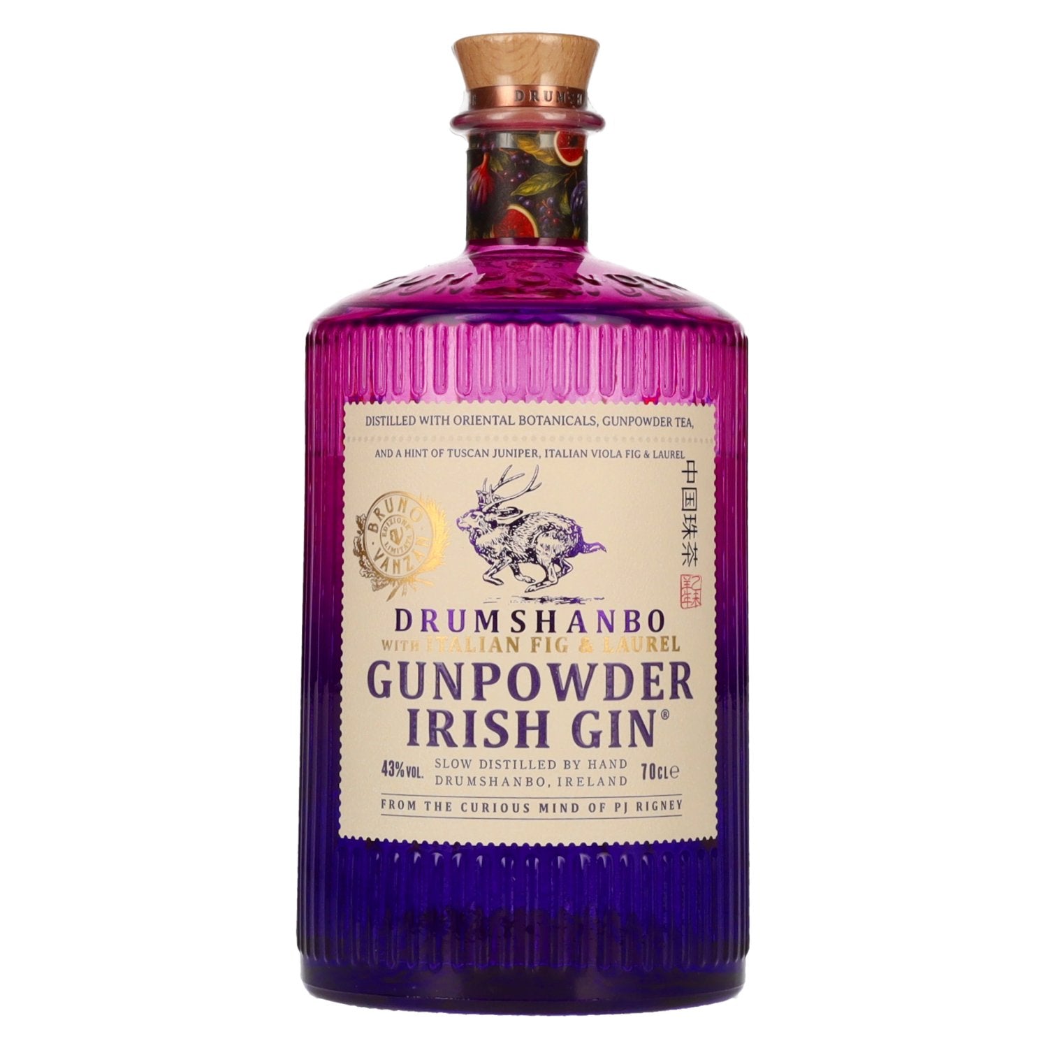 Drumshanbo Gunpowder Irish Gin with Italian Fig &amp; Laurel 43% Vol. 0,7l