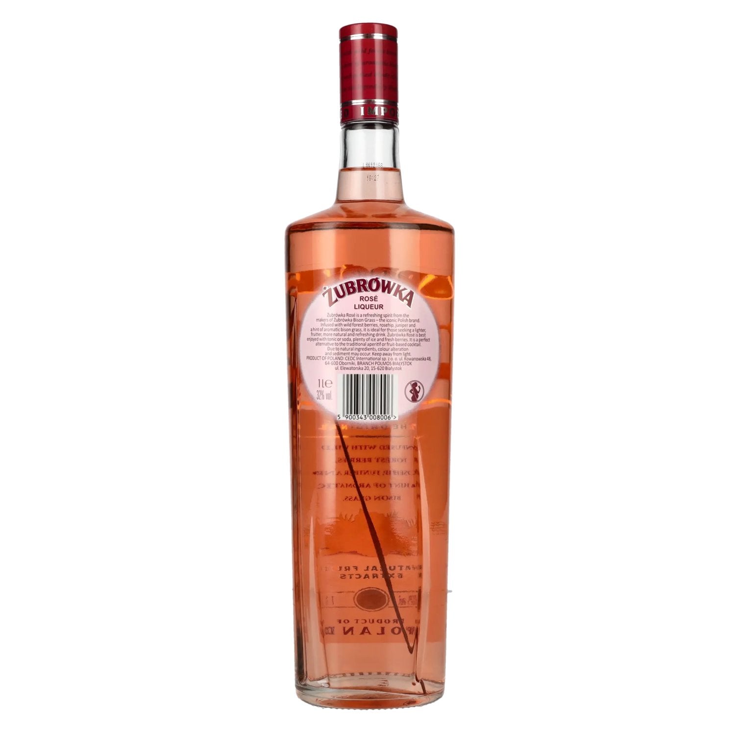 Zubrowka ROSE Vodka 32% vol. 1l