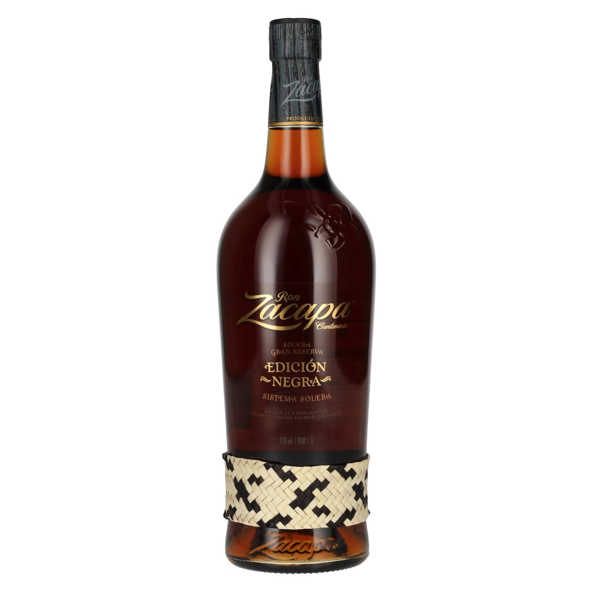 Ron Zacapa Centenario EDICIÓN NEGRA Sistema Solera Gran Reserva 43% vol. 1 l