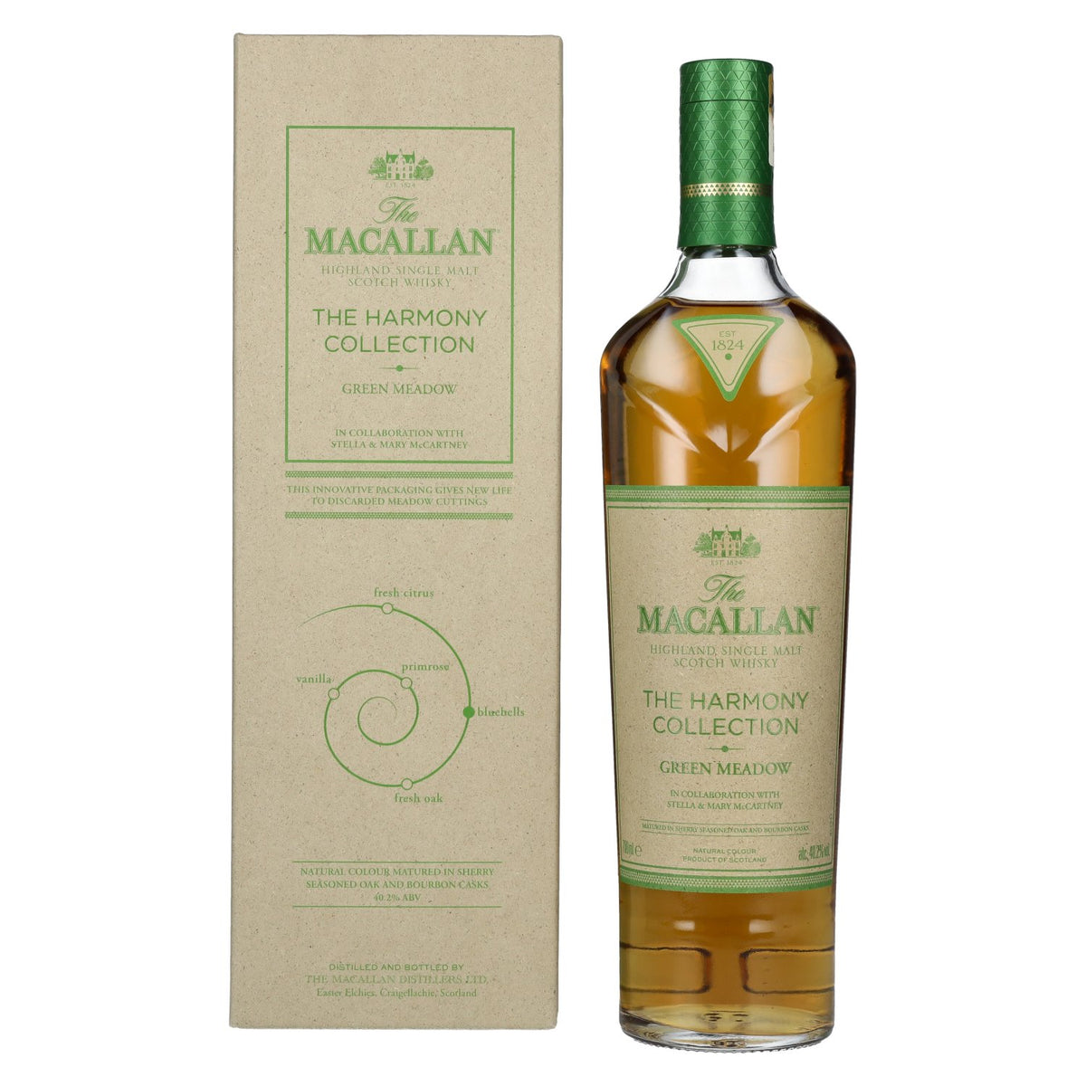 The Macallan The Harmony Collection GREEN MEADOW Highland Single Malt 40,2% Vol. 0,7l in Geschenkbox