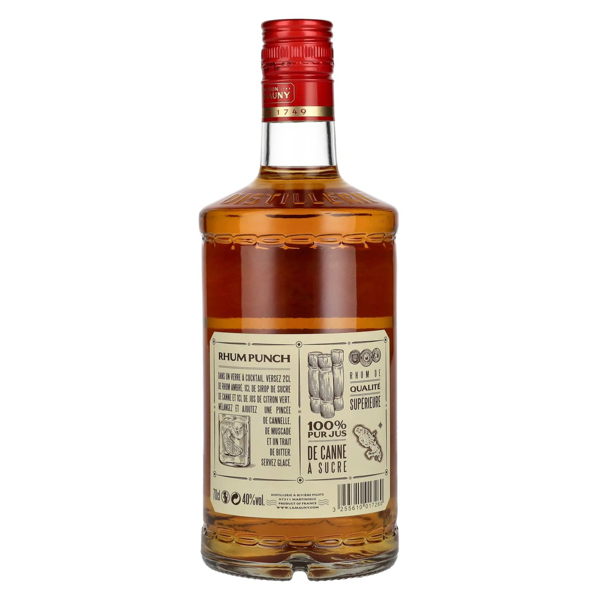 La Mauny Rhum Amber Agricole from Martinique, 40% vol., 0.7 litres
