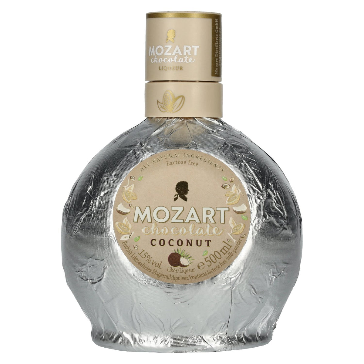 Liqueur à la crème, au chocolat et à la noix de coco Mozart, 15 % vol., 0,5 l