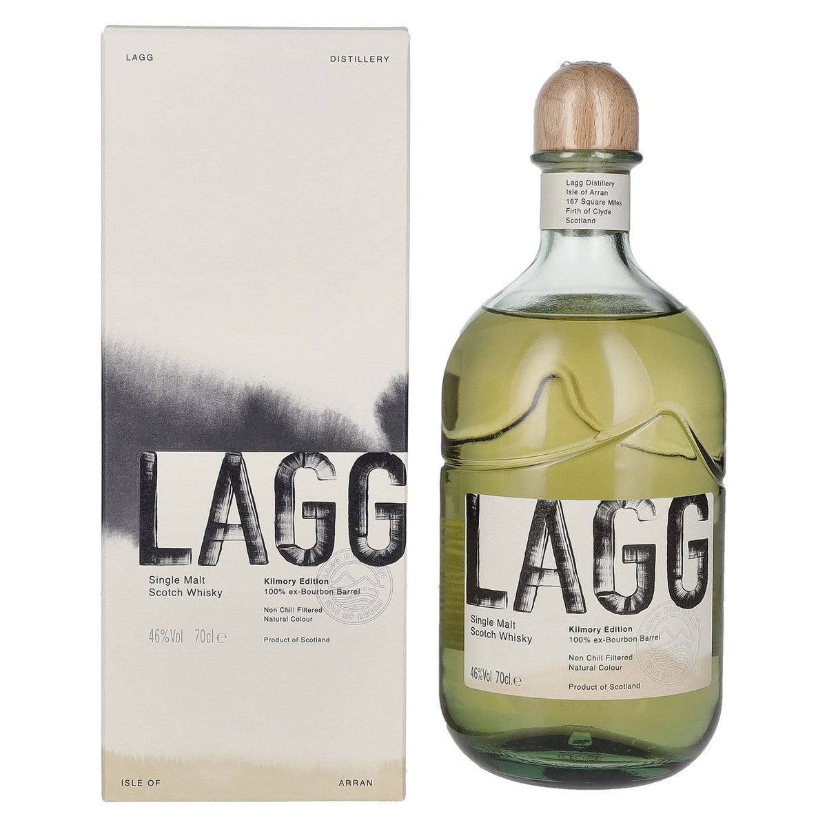 LAGG Single Malt Scotch Whisky Kilmory Edition 46% ABV 0.7l in a gift box