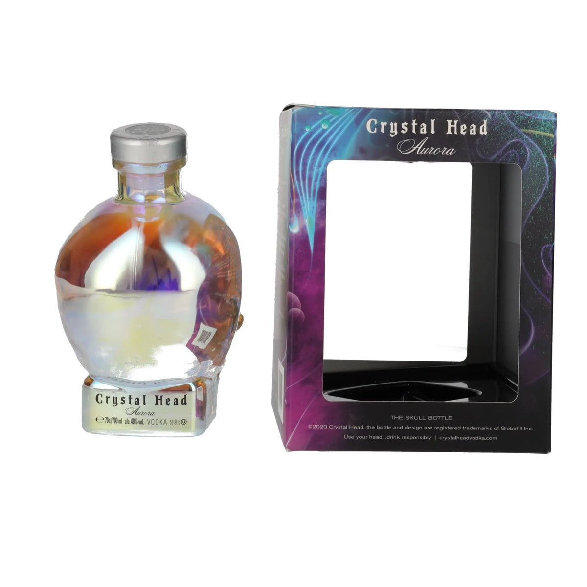Crystal Head Wodka Aurora 40% Vol. 0,7l in geschenkverpakking