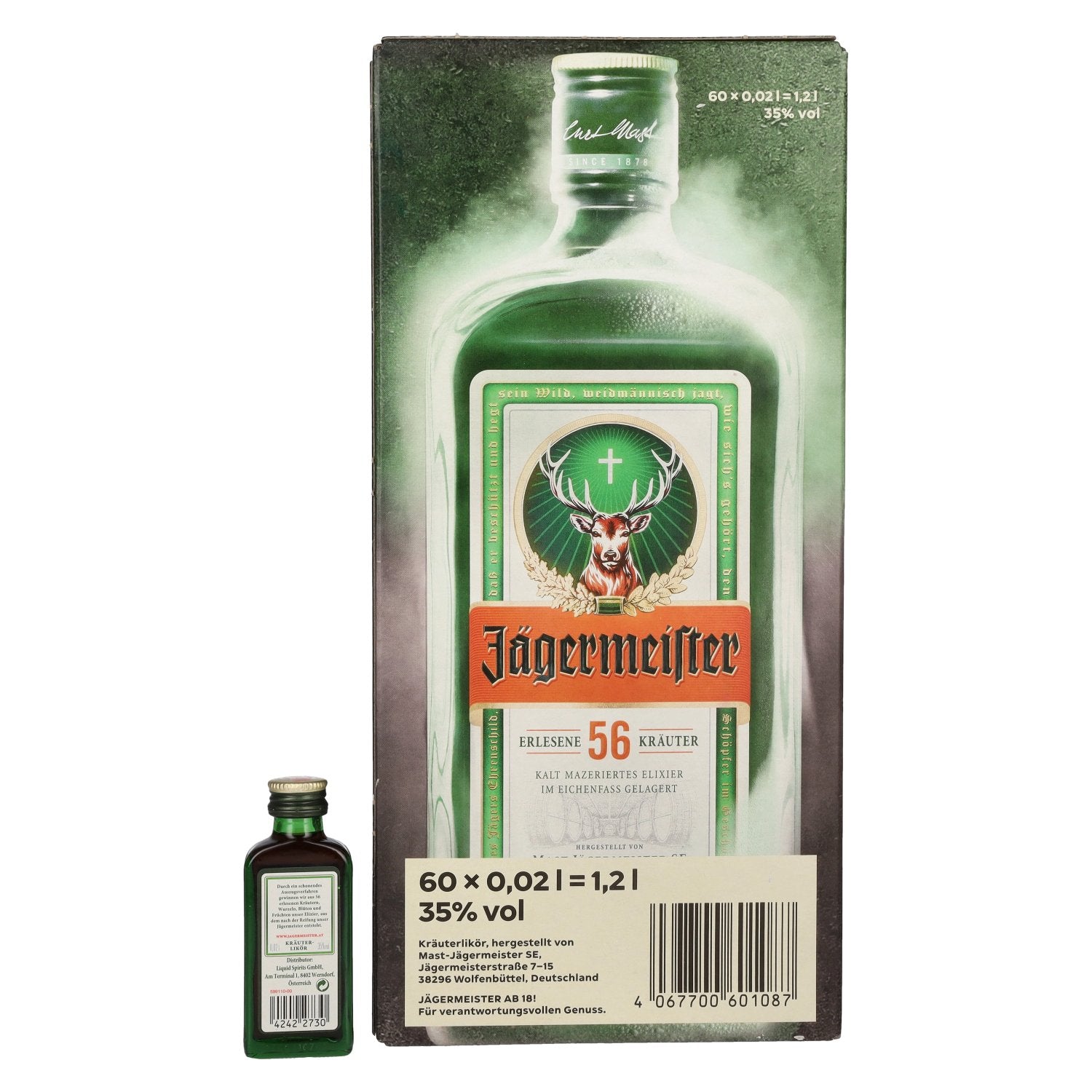 Jägermeister 35% vol. 60x0,02l