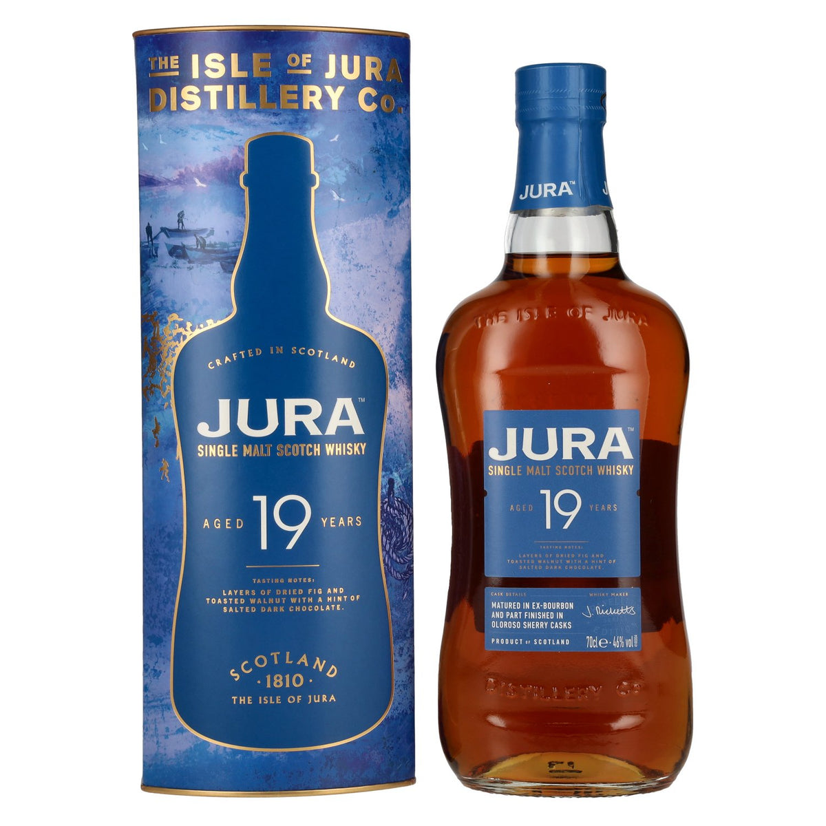 Jura 19 Years Old Single Malt Scotch Whisky 46% Vol. 0,7l in Geschenkbox