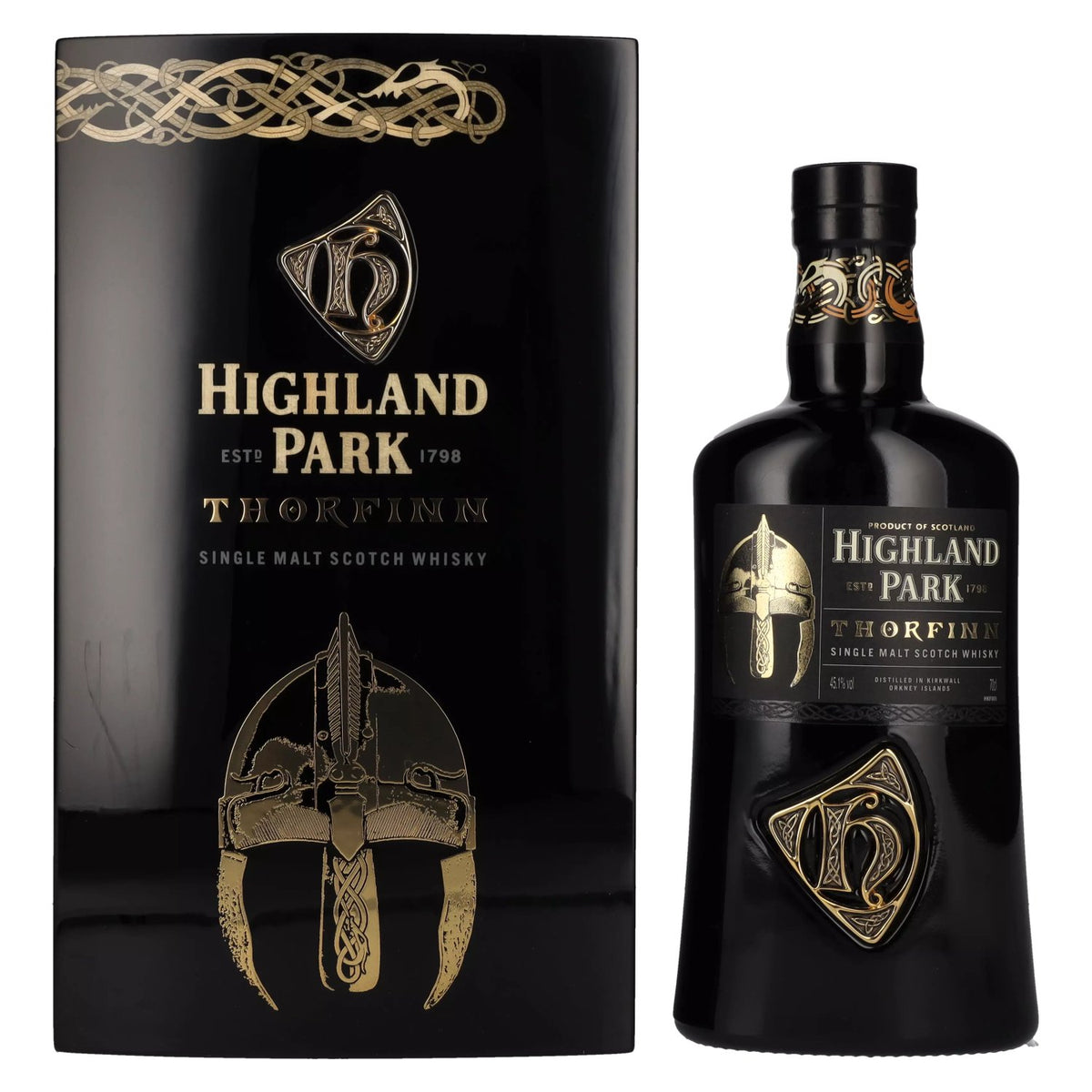 Highland Park THORFINN Single Malt Scotch Whisky 45,1% vol. 0,7 l in houten kist