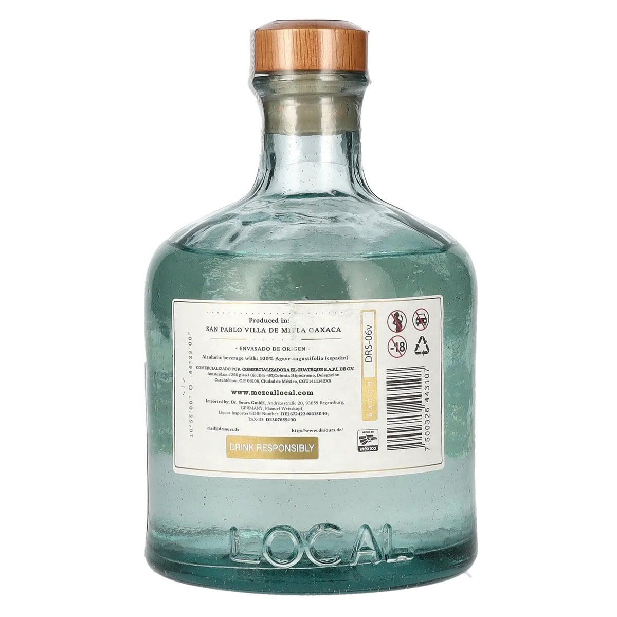 Local Artisanal Mezcal DOP 42% ABV 0.7l