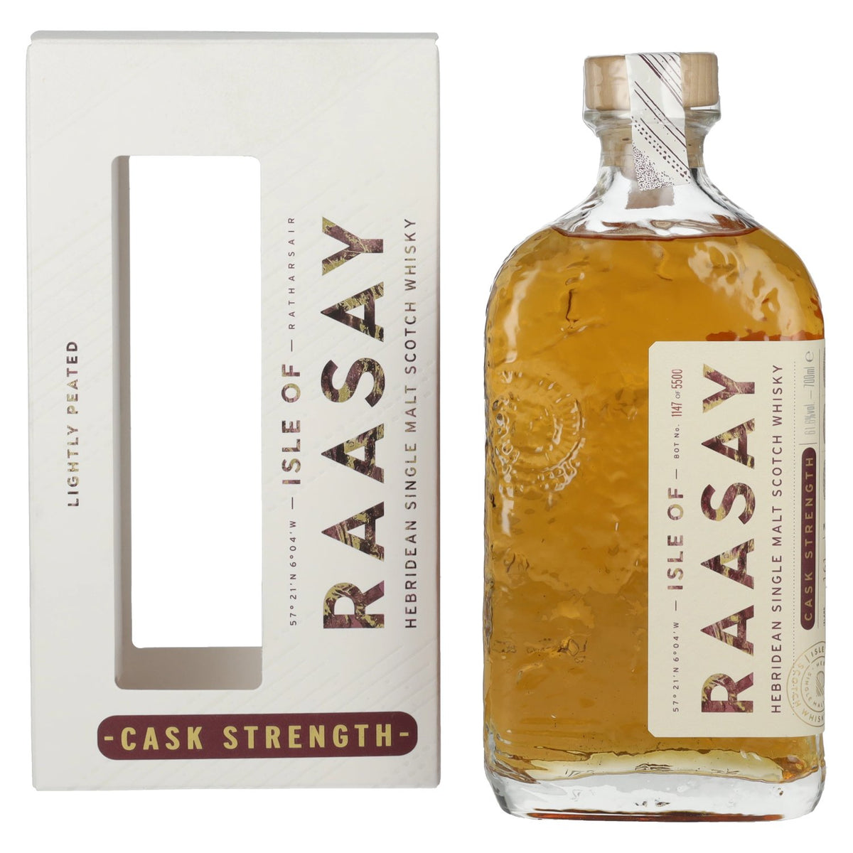 Isle of RAASAY Cask Strength Hebridean Single Malt 2025 61,6% Vol. 0,7l in Geschenkbox