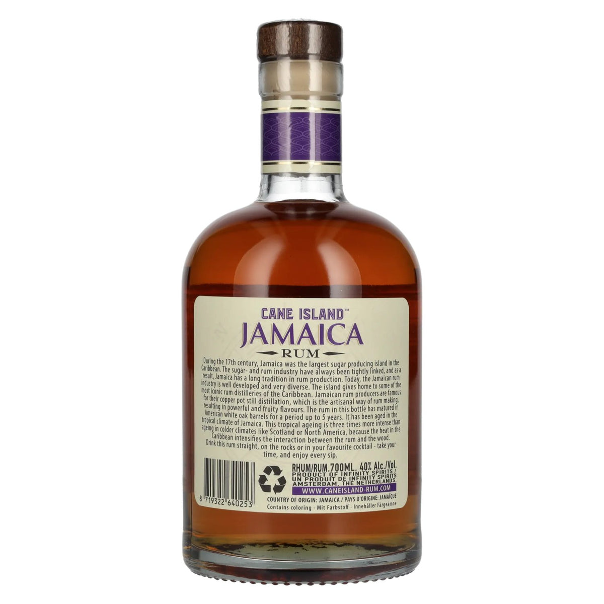 Cane Island JAMAICA Caribbean Aged Single Island Rum 40% vol. 0,7 l