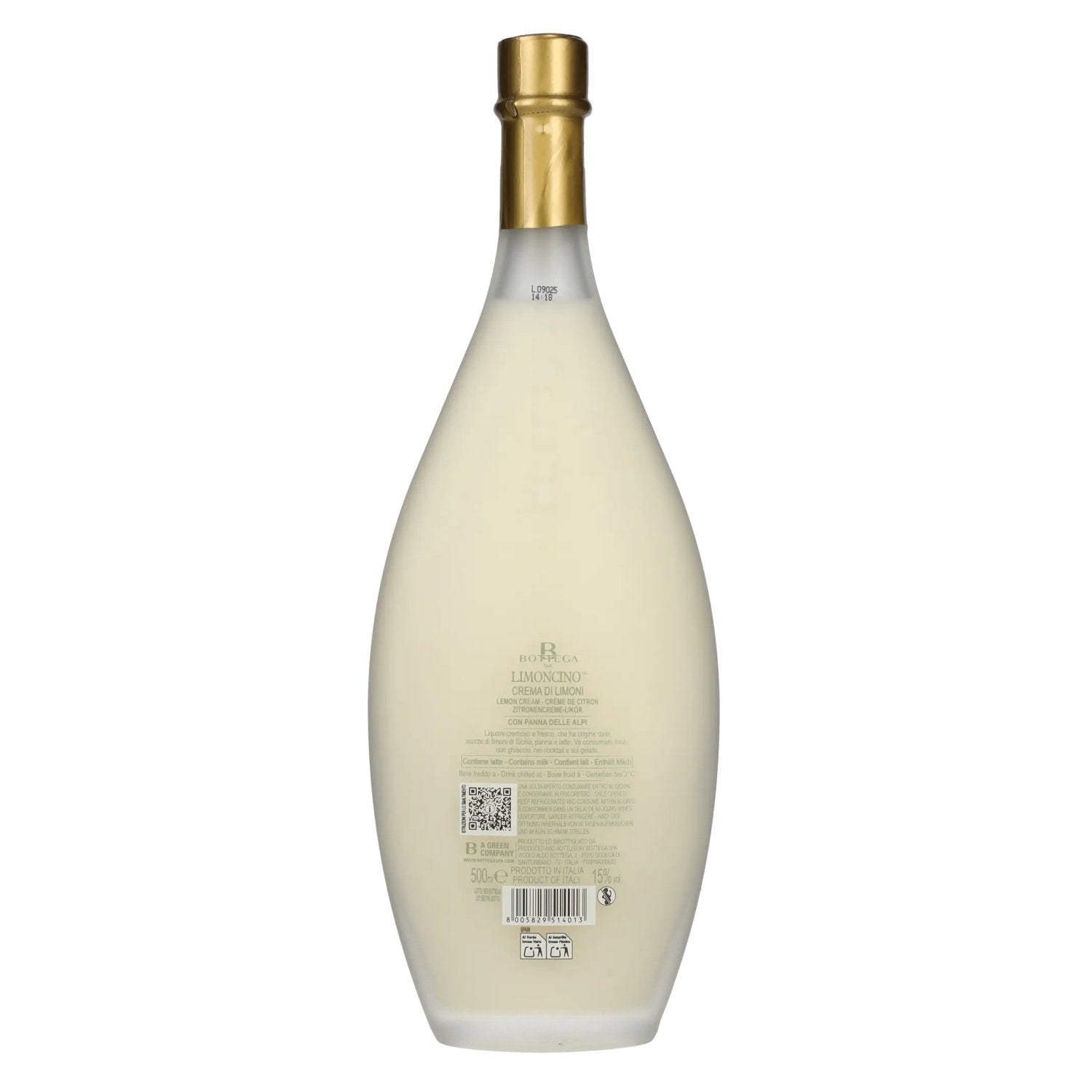 Bottega Limoncino Crema di Limoni di Sicilia 15% Vol. 0,5l