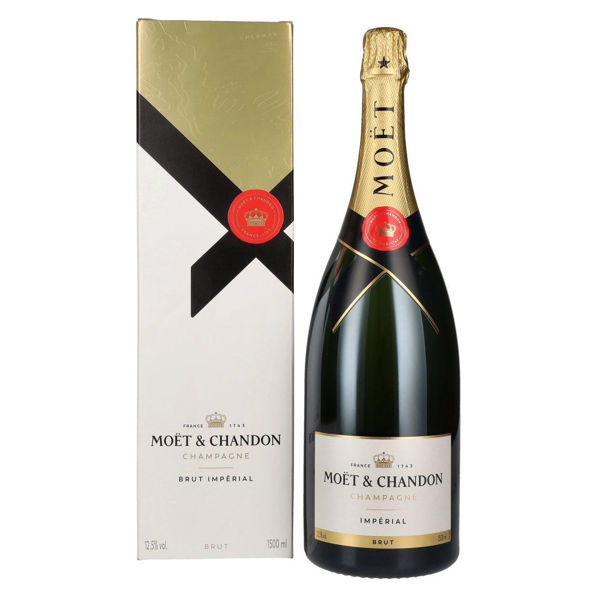 Moët &amp; Chandon Champagne IMPÉRIAL Brut 12.5% ABV 1.5 litres in a gift box