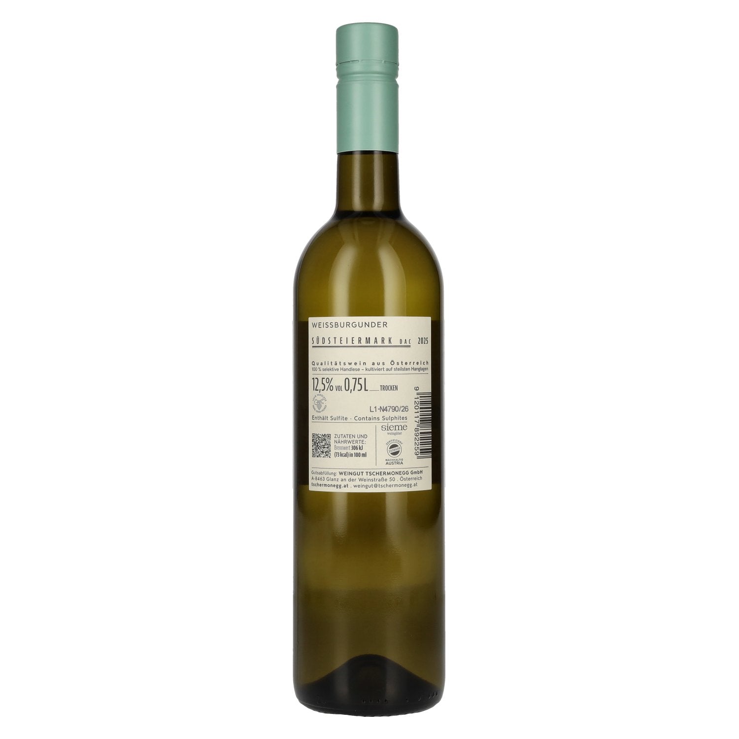 Tschermonegg Pinot Blanc Südsteiermark DAC 2025 12,5% Vol. 0,75l