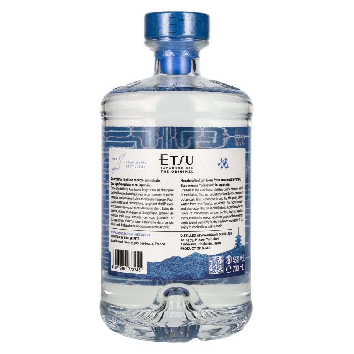 Etsu Japanese Handcrafted Gin The Original 43% Vol. 0,7l