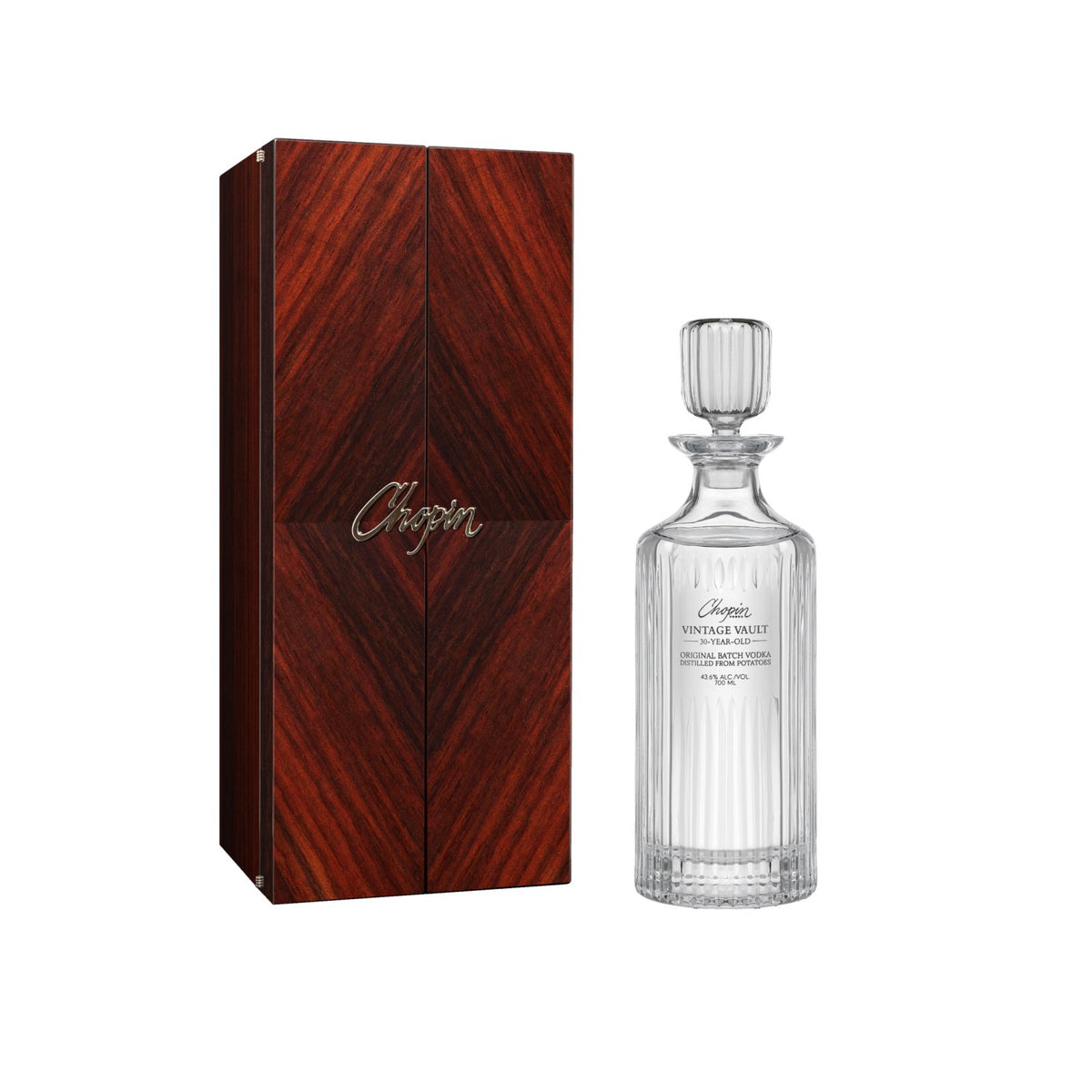 Chopin 30 Years Old Vintage Vault Original Batch Vodka 43,6% vol. 0,7l dans une caisse en bois