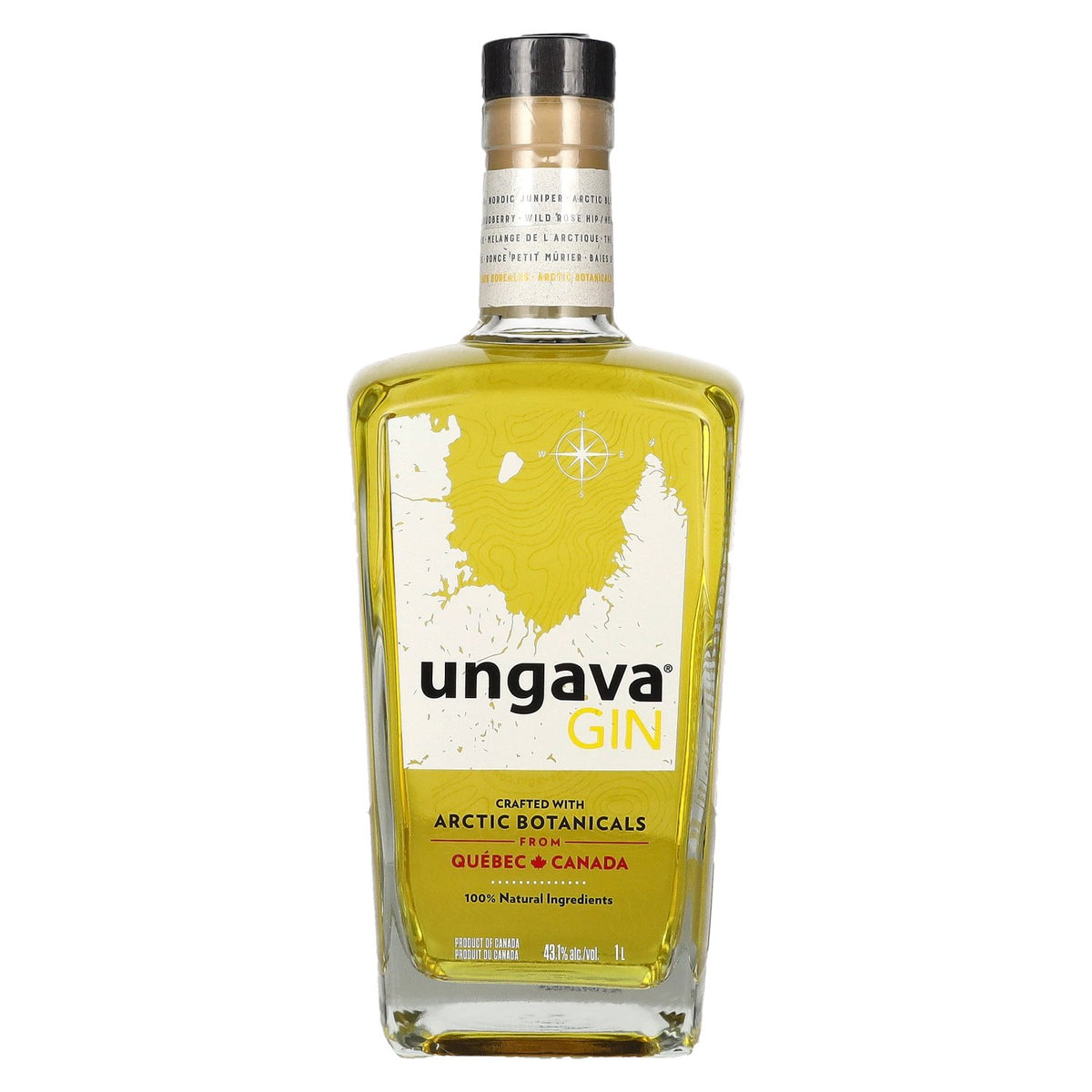 Ungava Gin 43,1% vol. 1 l