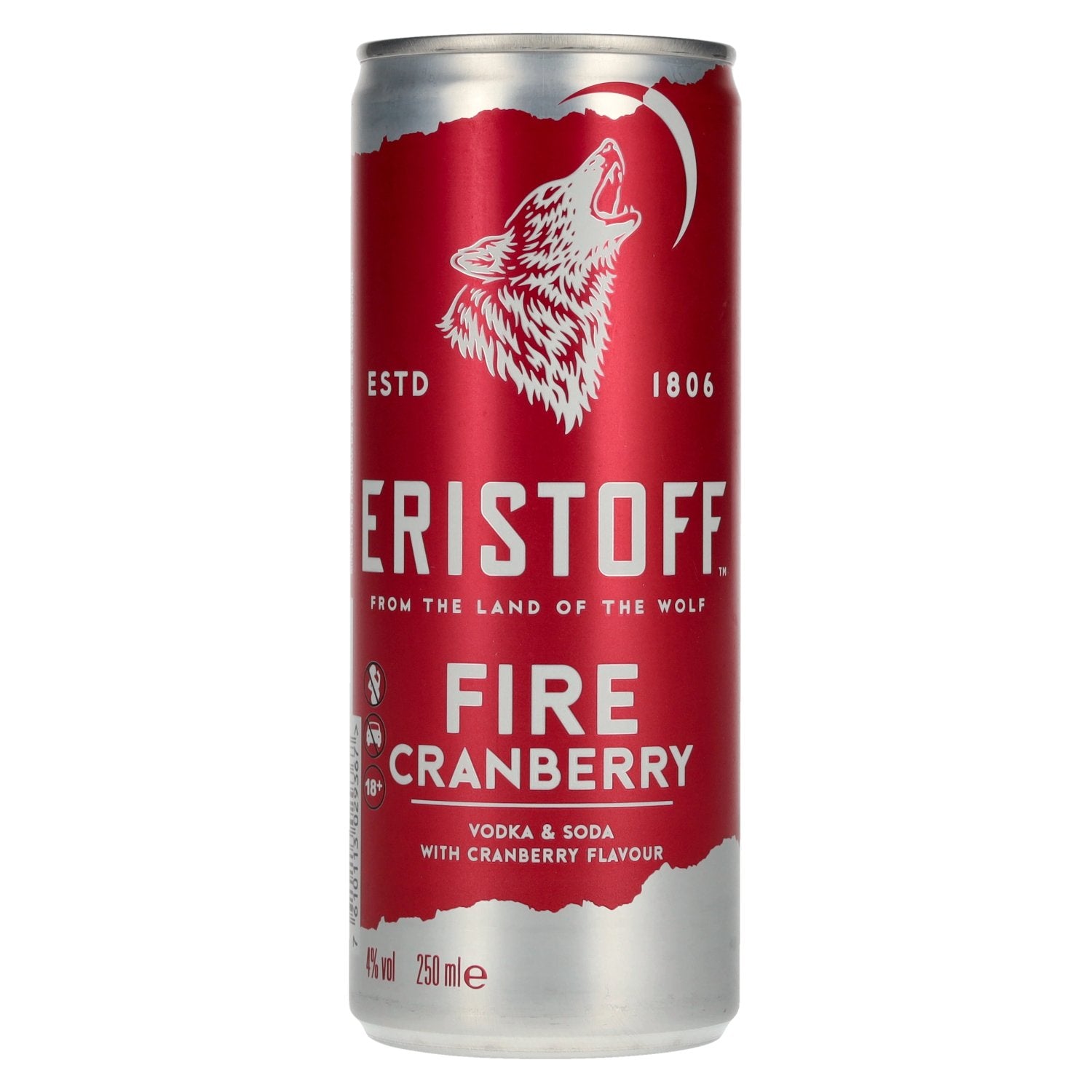 Eristoff Fire Cranberry 4% Vol. 12x0,25l Dosen Pfand