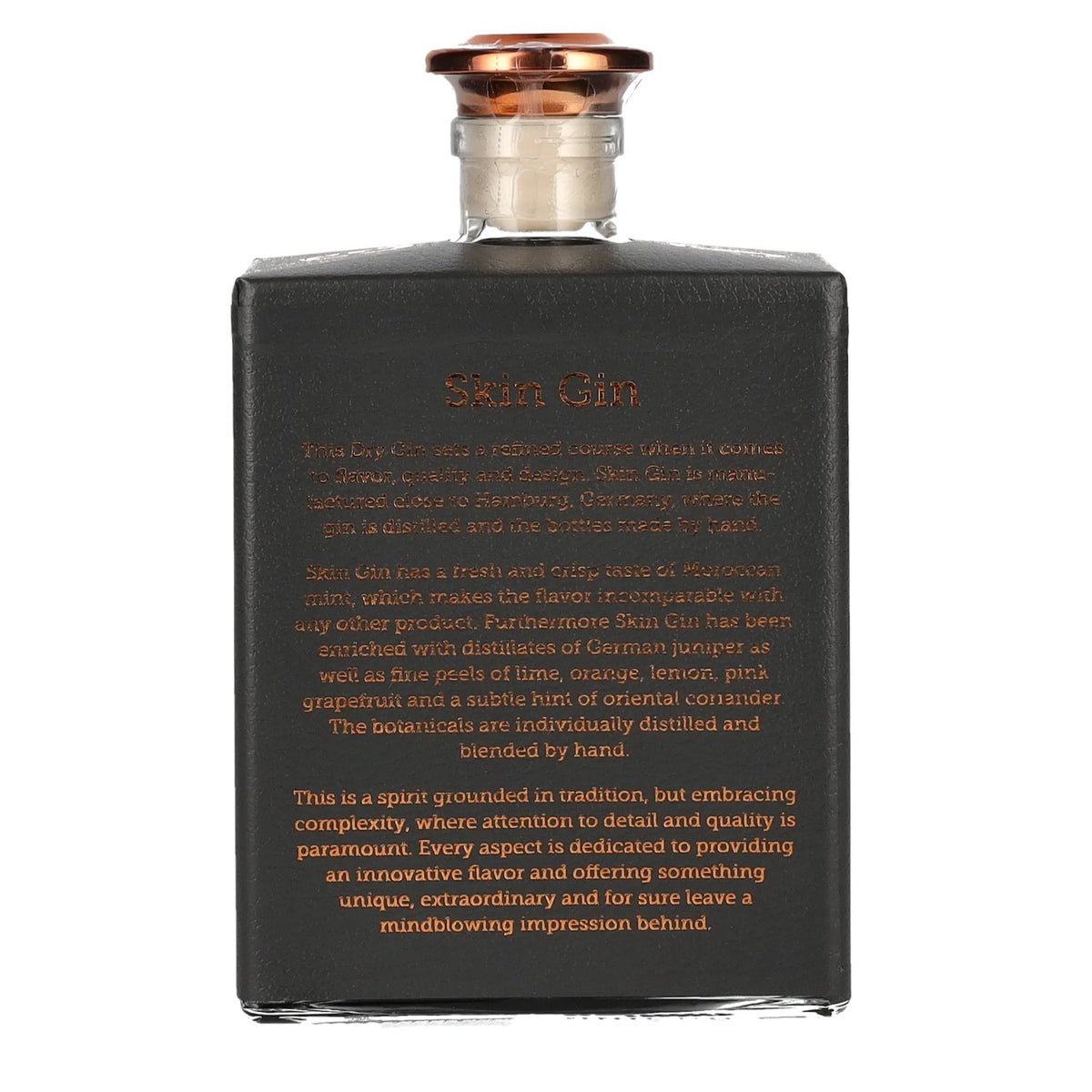 Skin Gin Handcrafted German Dry Gin Edition Anthrazit 42% Vol. 0,5l