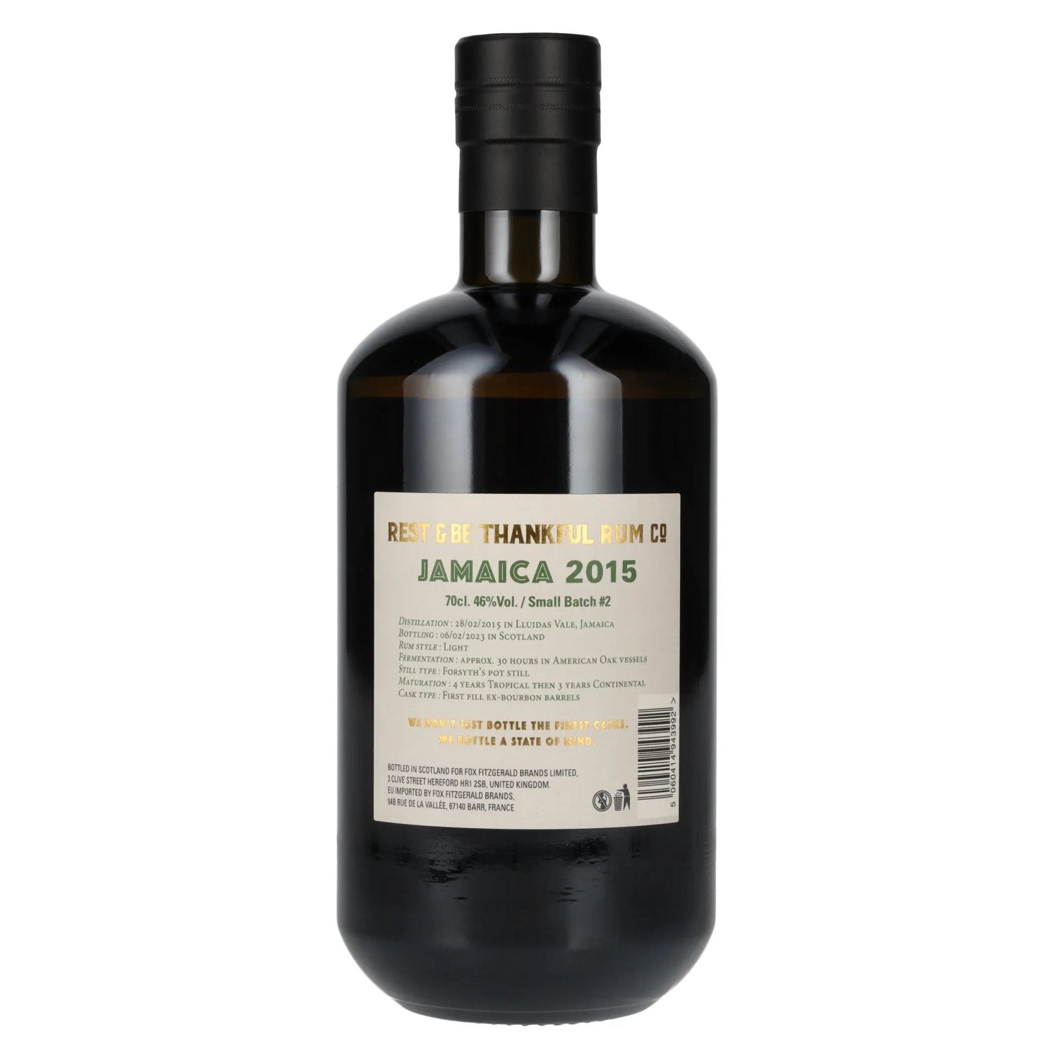 Rest &amp; Be Thankful JAMAICA 7 Years Old Pure Single Jamaican Rum 2015 #2 46% Vol. 0,7l
