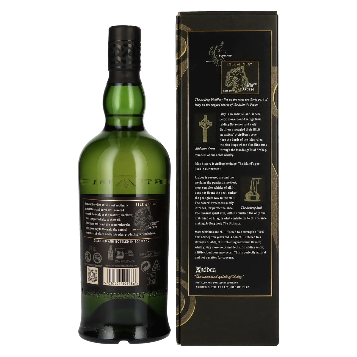 Ardbeg TEN Years Old Islay Single Malt 46% Vol. 0,7l en boîte cadeau