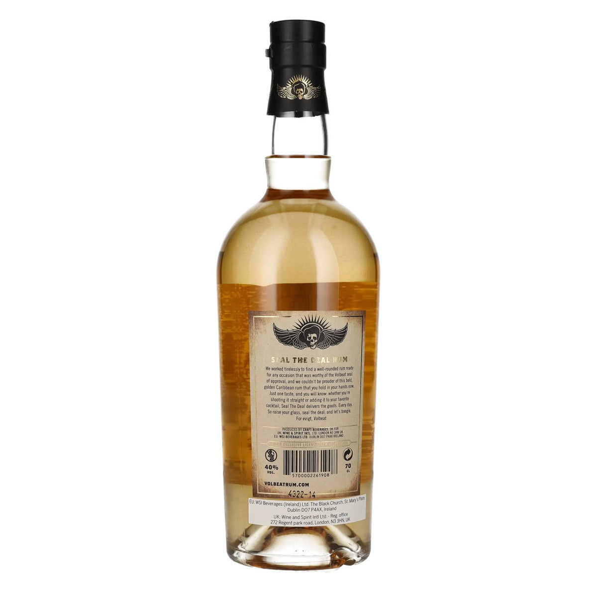 Volbeat Seal the Deal Rum 40% ABV 0.7l