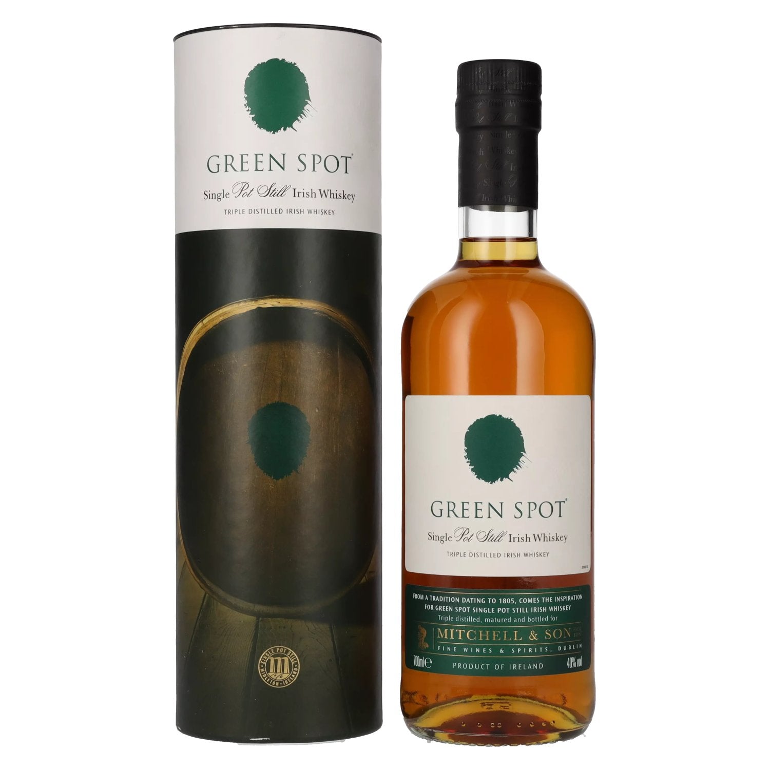 Green Spot Single Pot Still Irish Whiskey 40% Vol. 0,7l in Geschenkbox