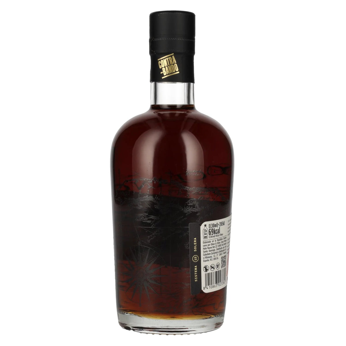 Ron Contrabando Black Solera 15 jaar 40% vol. 0,7 l