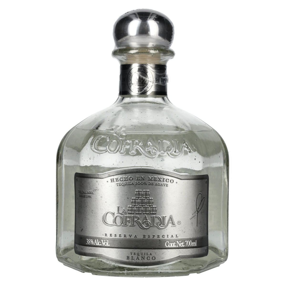 La Cofradia Tequila Blanco 100% Agave Special Reserve 38% ABV 0.7 l