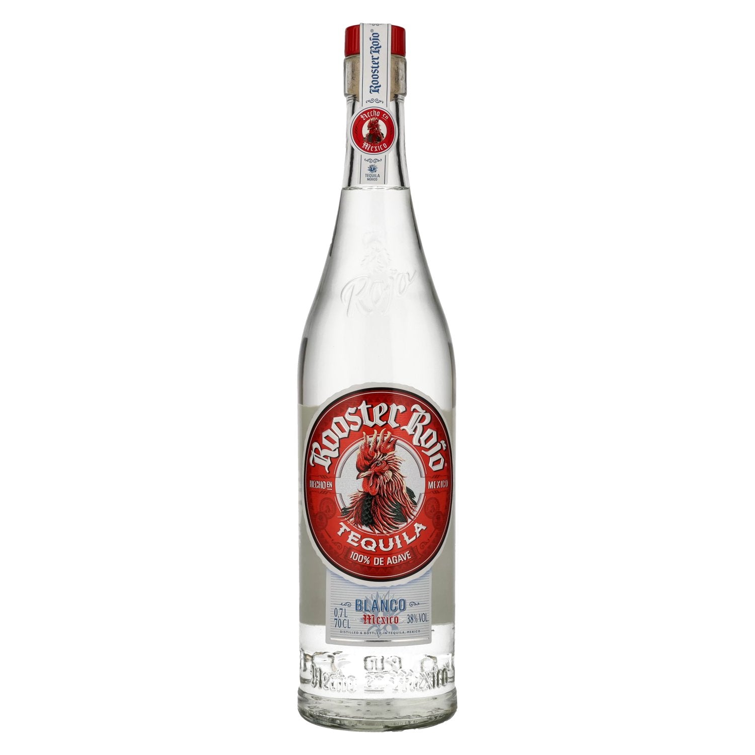 Rooster Rojo BLANCO Tequila 100% Agave 38% Vol. 0,7l