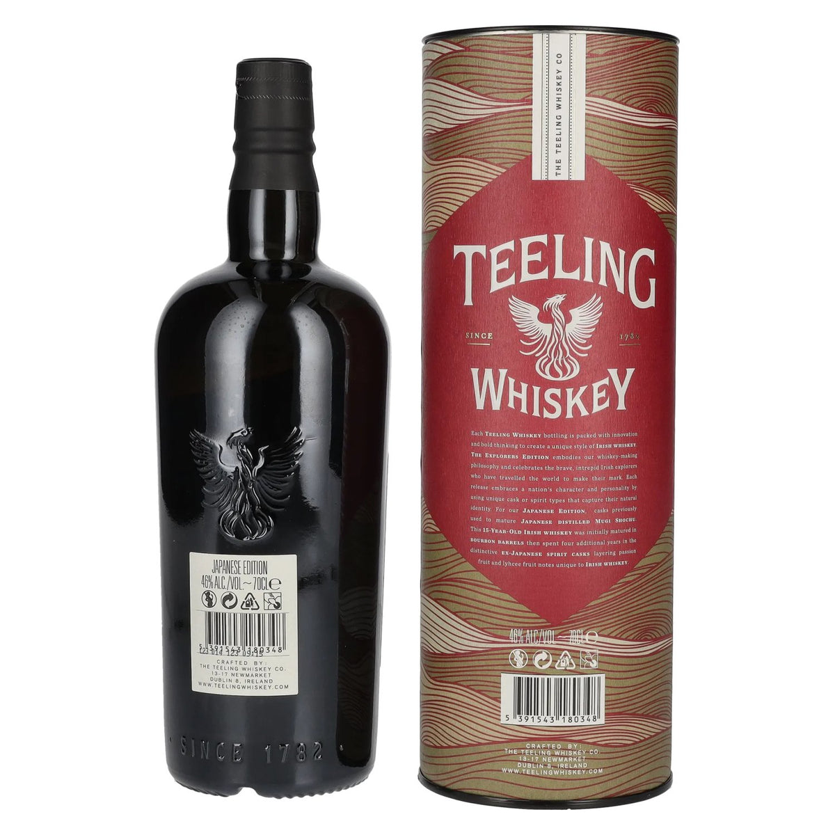 Teeling Whiskey 15 Years Old EXPLORERS SERIES Ierse whiskey Japanse editie 46% vol. 0,7 l in geschenkverpakking