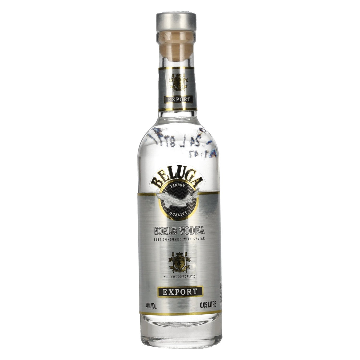 Beluga Noble Vodka EXPORT Montenegro 40% vol. 0,05 l