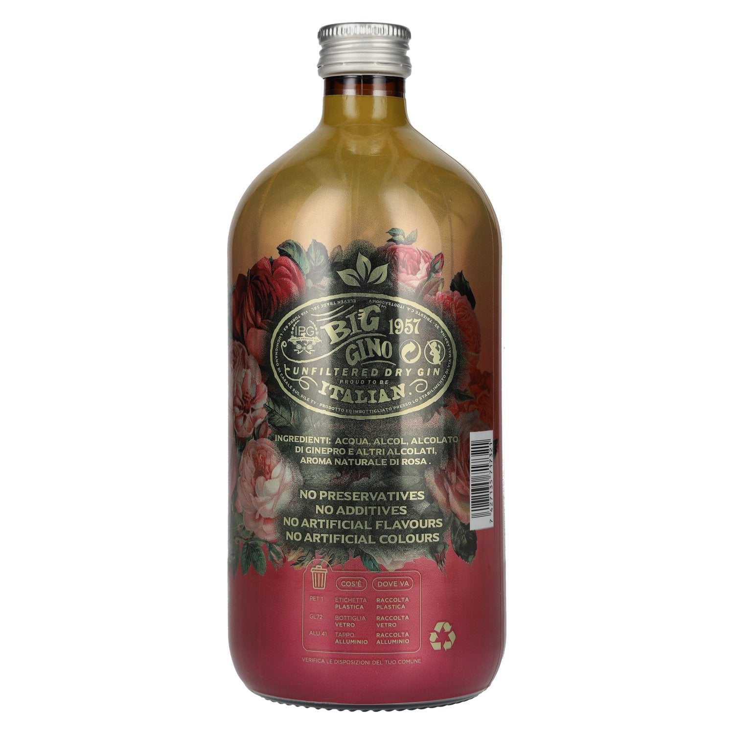 Big Gino Gin VELVET ROSE 40% Vol. 1l