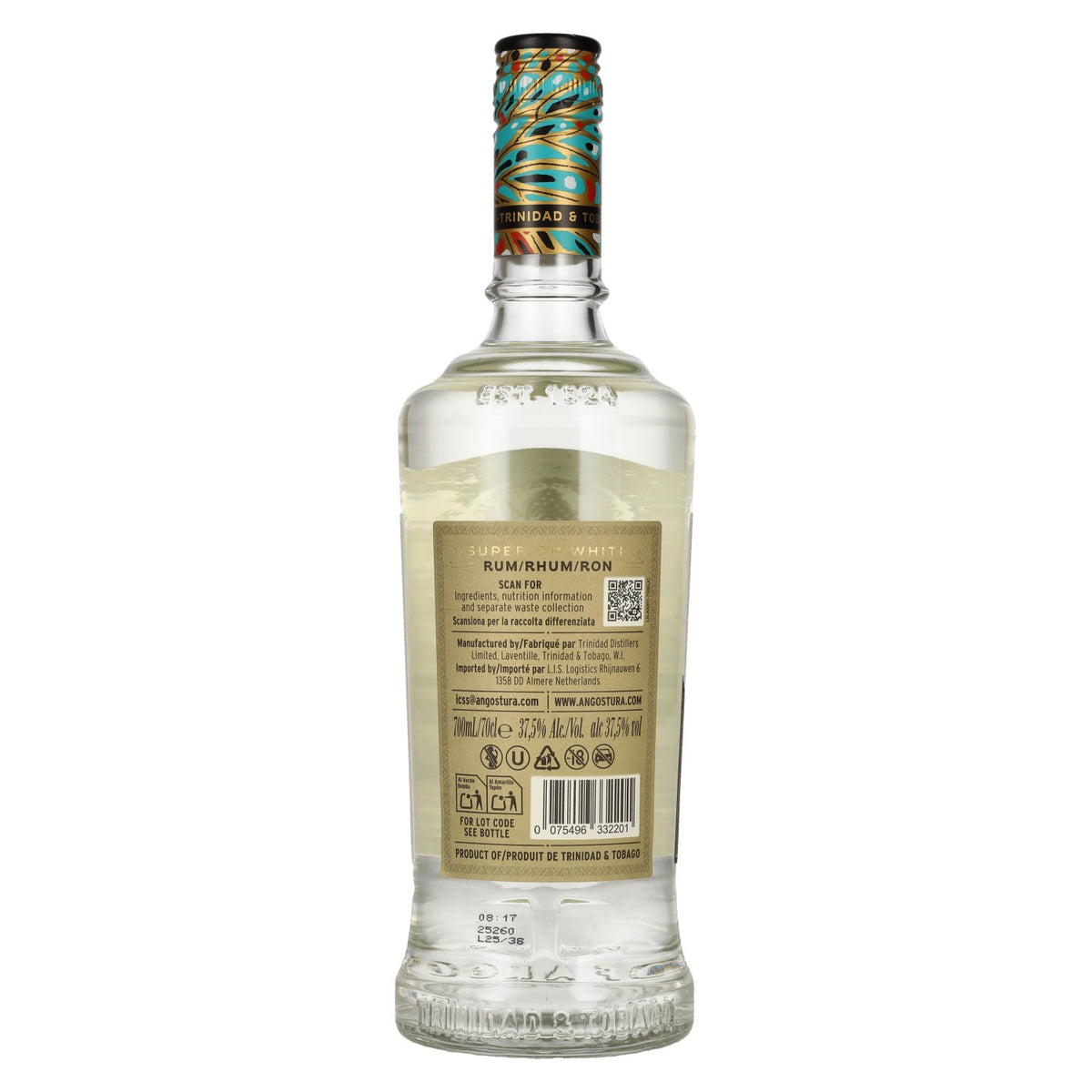 Angostura 3 Years Old Superior White Rum 37,5% Vol. 0,7l