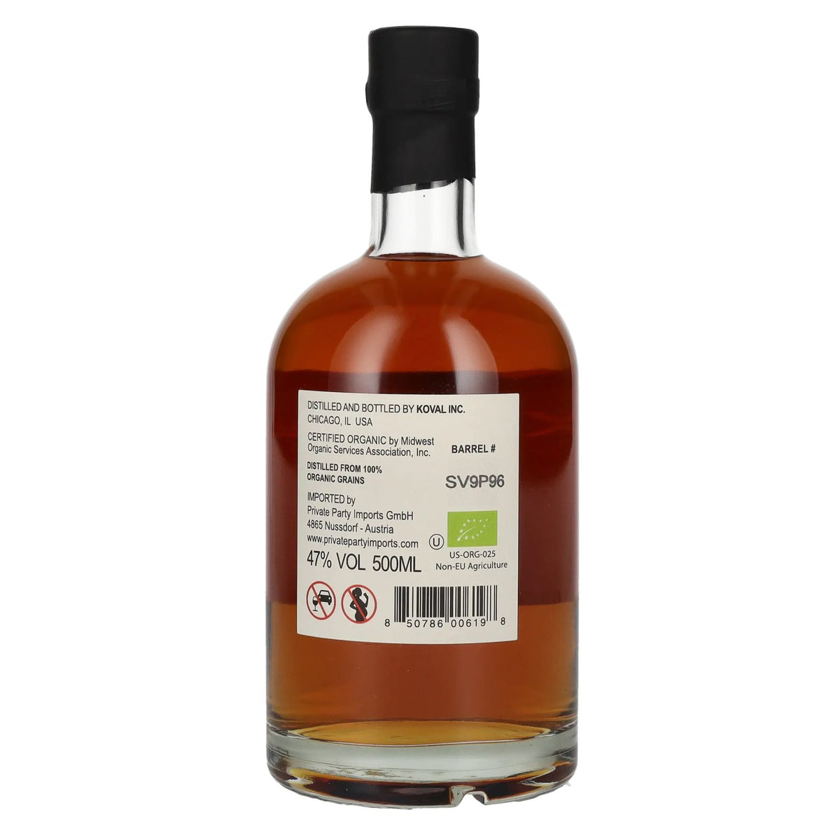 Koval BOURBON Single Barrel Whiskey 47% vol. 0,5 l
