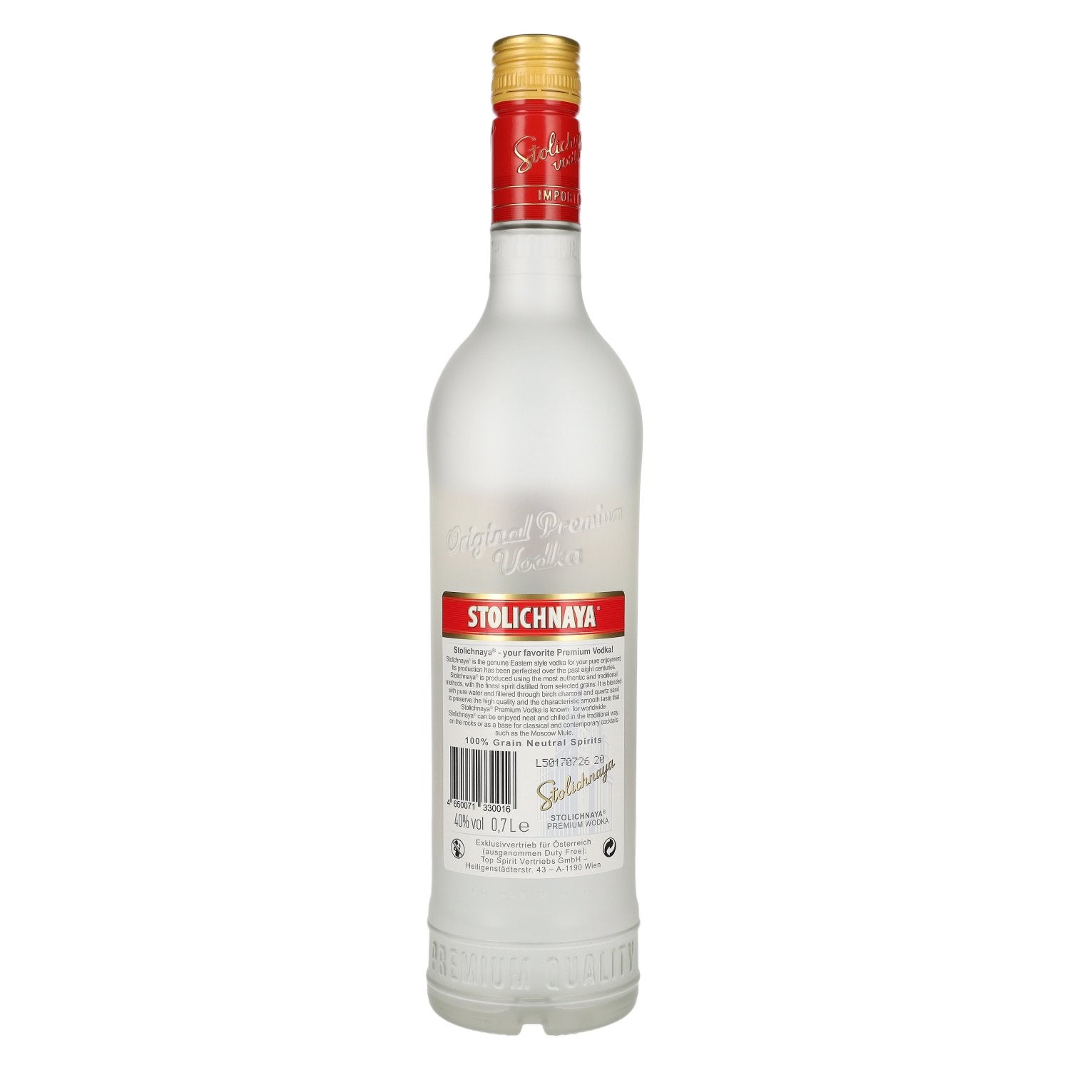Stolichnaya Premium Vodka FKP AUSTRIAN LIMITED EDITON 40% Vol. 0,7l